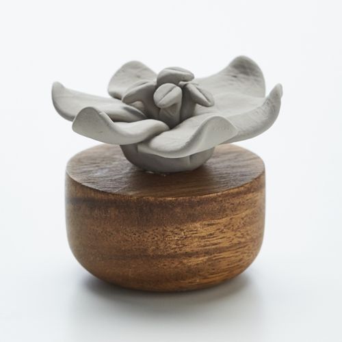 JASMIN DORIENT GRIS-DIFFUSEUR EN BOIS ET PORCELAINE POUR INTÉRIEUR