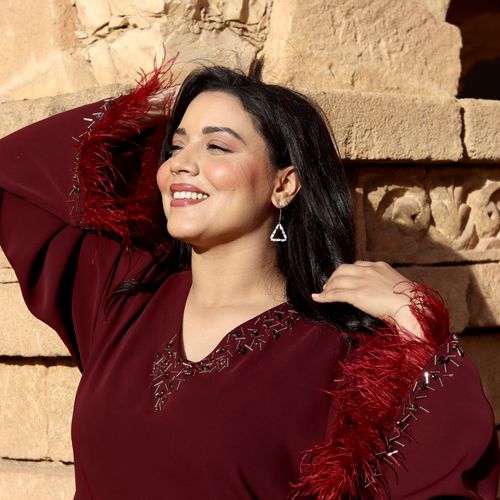 Caftan burgandy