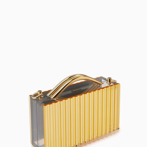 PHILO GOLD MIRROR WITH CHAIN