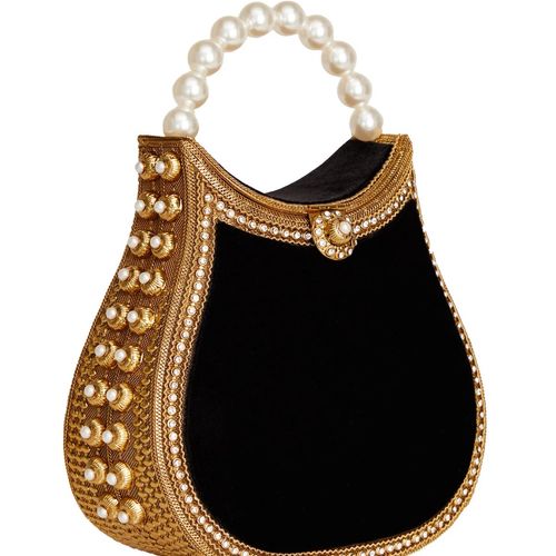 Nimmi Pearl Purse -Cocktail Black