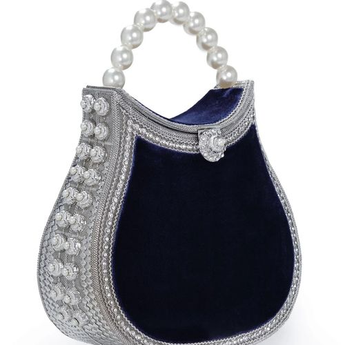 Nimmi Pearl Purse -Midnight Blue