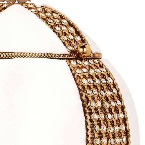 Babi Jewel Sparkling Champagne Pearl Bracelet -Bridal -Gold & Off-White