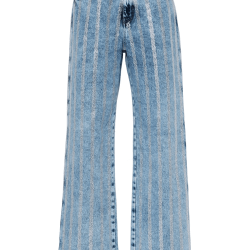 MARBELD JEANS WITH CRYSTAL 