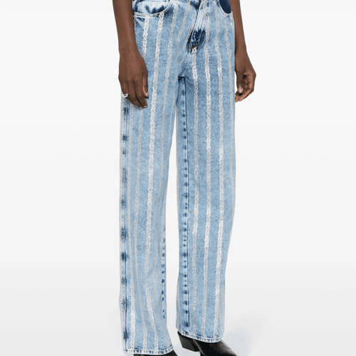 MARBELD JEANS WITH CRYSTAL 
