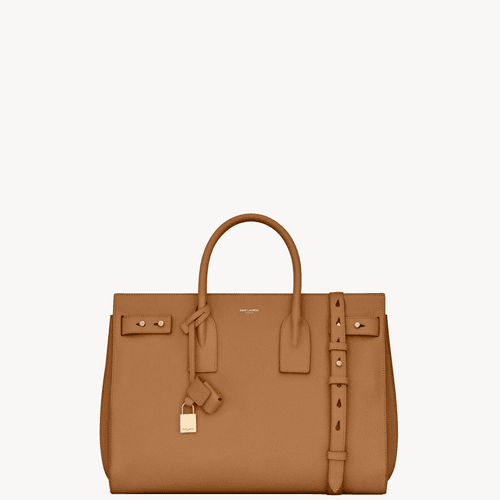 Sac de jour souple en cuir grainé - medium