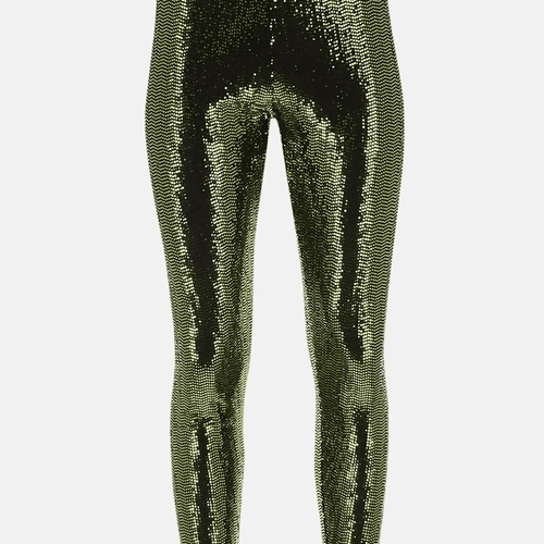 Legging brodé de sequins à taille haute