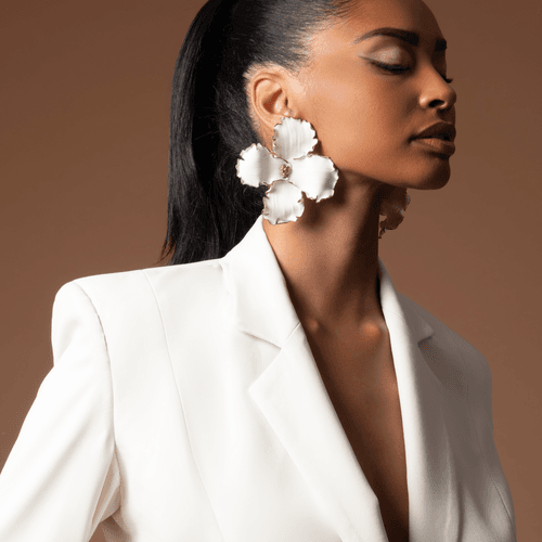 White Lily - Boucles d’oreilles