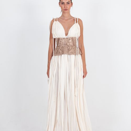 Pleated Sun Dress