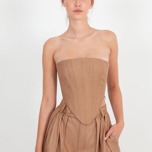 Cotton Gabardine Corset