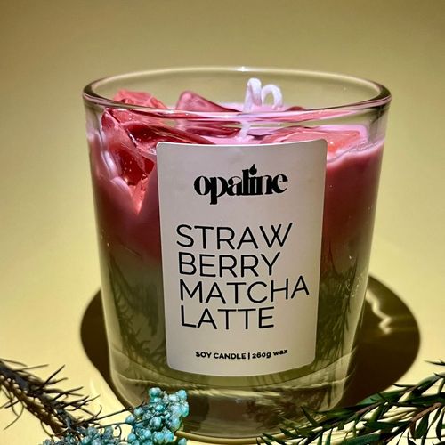 Bougie Strawberry Matcha
