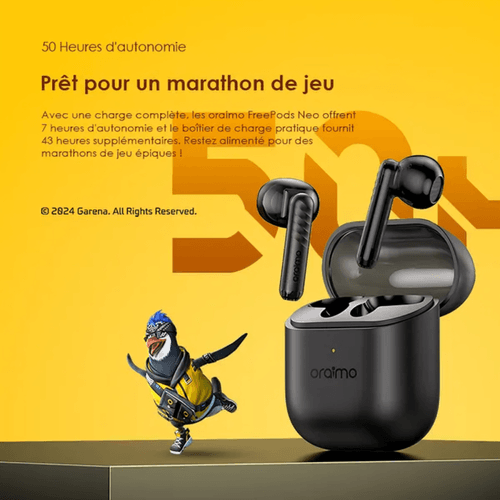 oraimo FreePods Neo – Écouteurs Sans Fil Intra-Auriculaires Édition Spéciale Free Fire