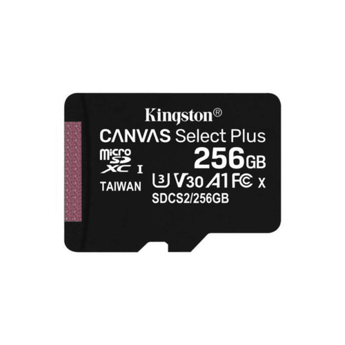 Microsd Carte Mémoire Kingston Canvas Select Plus 256 Go Original