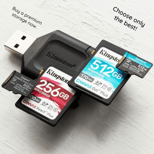 Microsd Carte Mémoire Kingston Canvas Select Plus 256 Go Original