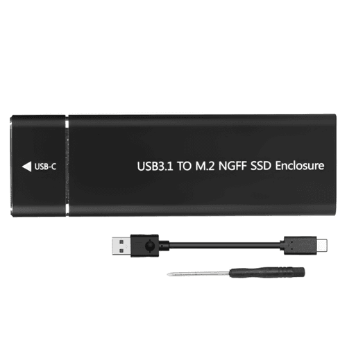 Boitier SSD USB 3.1 vers M.2 NGFF – Enclosure Portable Type-C pour SSD B Key / NGFF SATA