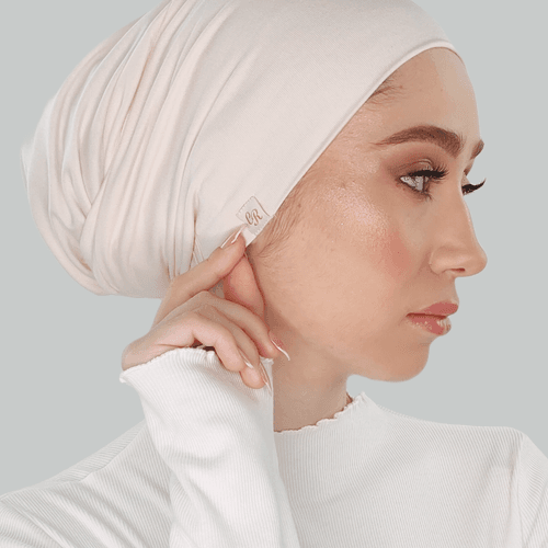 Bonnet en jersey organique - Off white