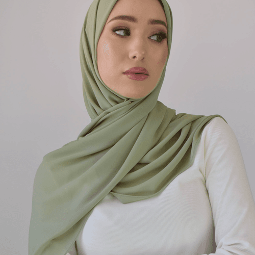 Châle crêpe chiffon - Winter pear