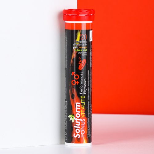 Tonus vitalité Performances physiques Goût Citron Vert  Orange 20 comprimés