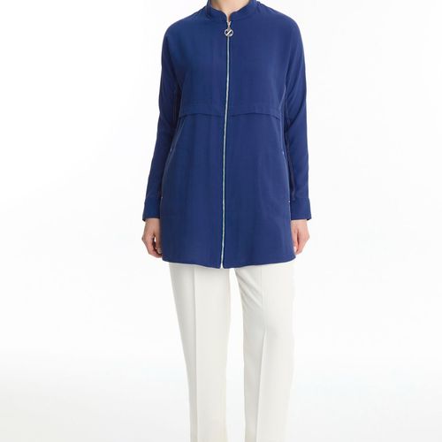 veste avec Fermeture éclair détaillée 