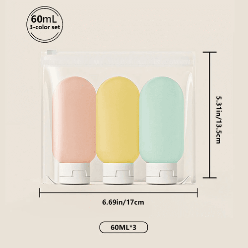 Bouteille De Voyage Etanche En Silicone, Contenant Portable