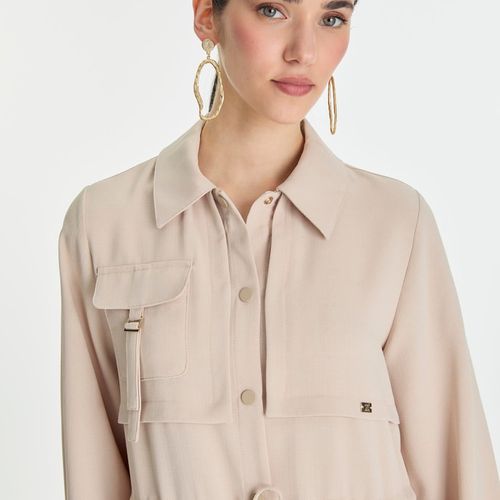 Buttoned Throw-On