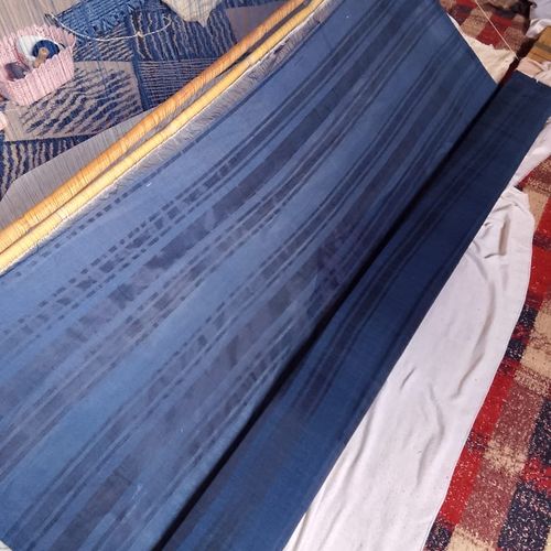 Tissu Bzioui Élégance Marine Ton sur ton