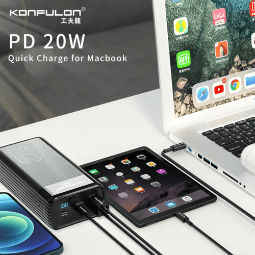 Pack A24Q Power Bank 50000 mAh + Cable USB vers USB-C