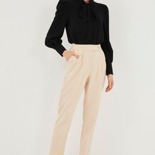  Pantalon taille haute carotte