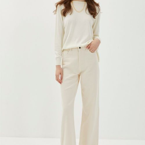  Pantalon taille haute taille large