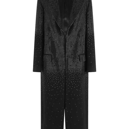 Manteau à ornements en cristal