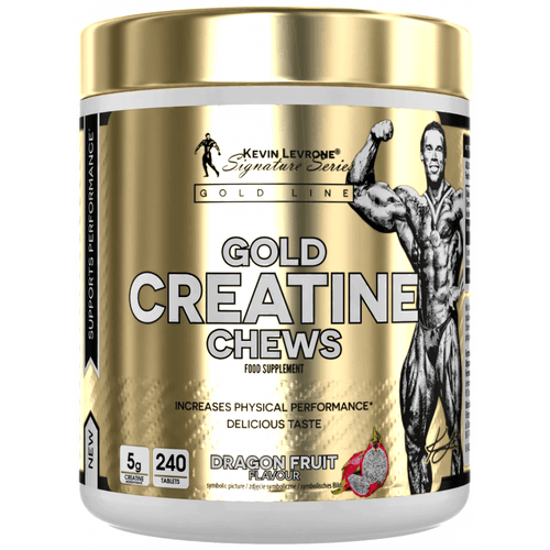 Gold Creatine Chews 240 Tabs Dragon Fruit - Force, Récupération & Muscle