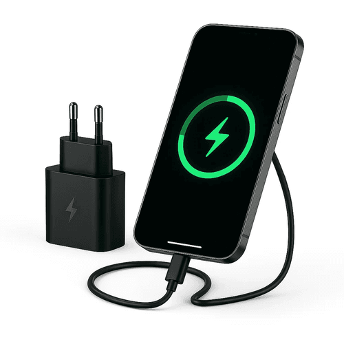 Chargeur Rapide VT-02 – USB-C to USB-C 45W, Noir, Compatible Type-C & Lightning