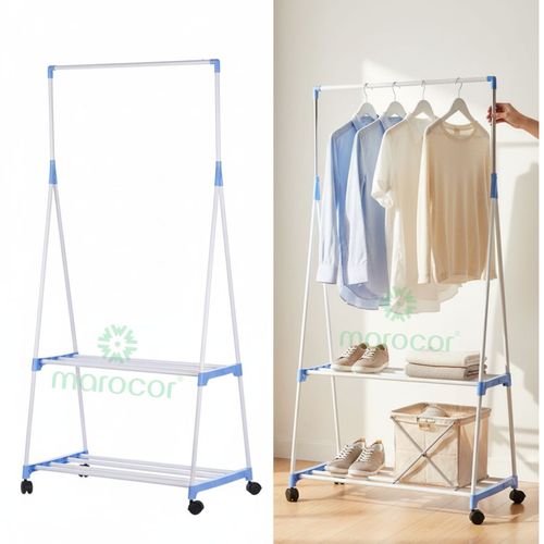 Portant à Vêtements avec Étagère Amovible, Porte-manteau