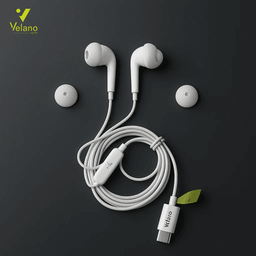 Écouteurs USB-C VE-10 – Blanc 