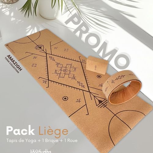 Pack de Yoga : Tapis + Roue + Brique