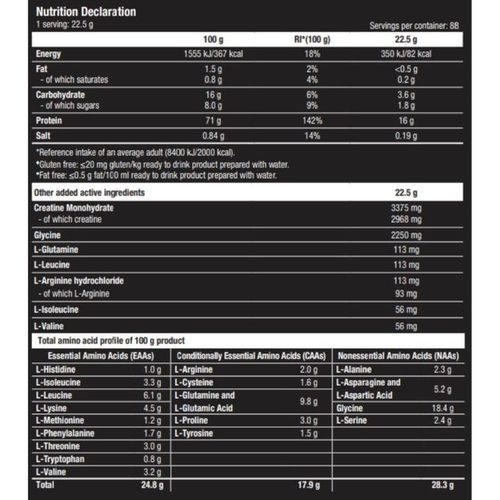 Radical Whey 1000 g Vanilla – Protéine Avancée Riche en BCAA