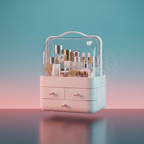 Organisateur Maquillage - Design Moderne & Portable - Couleur Aléatoire