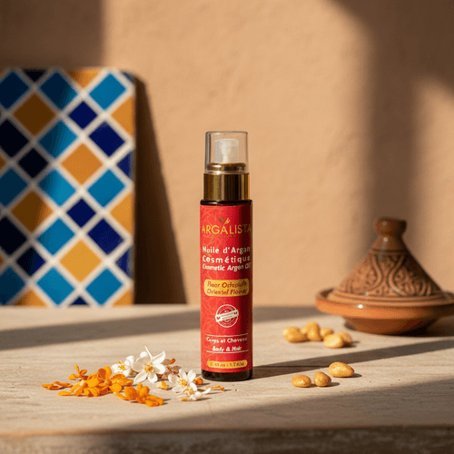 Huile d'argan cosmétique Aromatisée fleur orientale 50ML