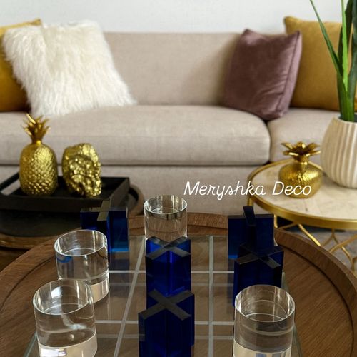Jeu de morpion design luxe