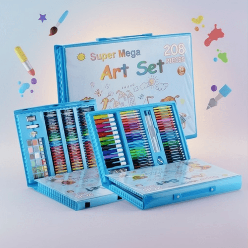 Coffret De Coloriage Enfants – Mega Art Set 208 Pièces