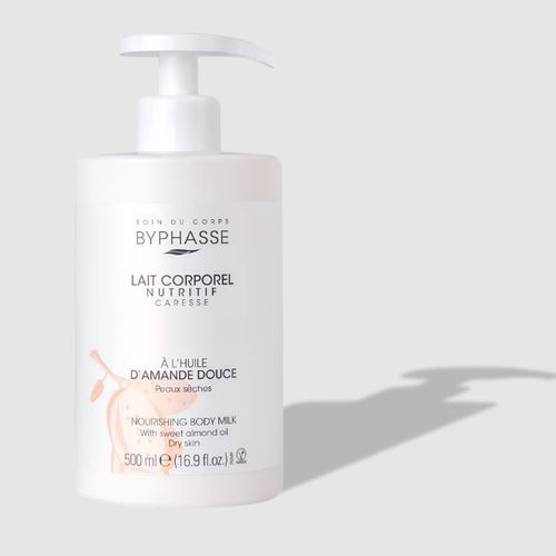 Lait Corporel Nutritif - Pompe Doseuse- Extrait D'Amande Douce - Peaux Sèches