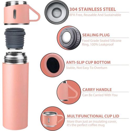 Thermos - LUXUS - Charleston - 500 ml - Rose - Isotherme double paroi