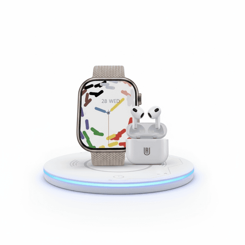 Pack Montre Connectée W9 Pro Max + Écouteurs Sans Fil J50