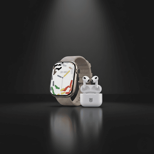 Pack Montre Connectée W9 Pro Max + Écouteurs Sans Fil J50