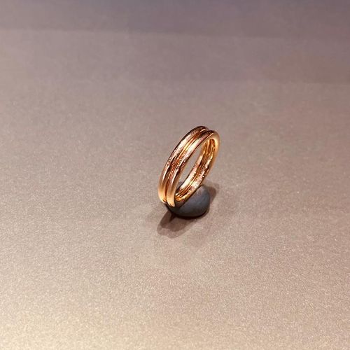 Bague double anneau en or