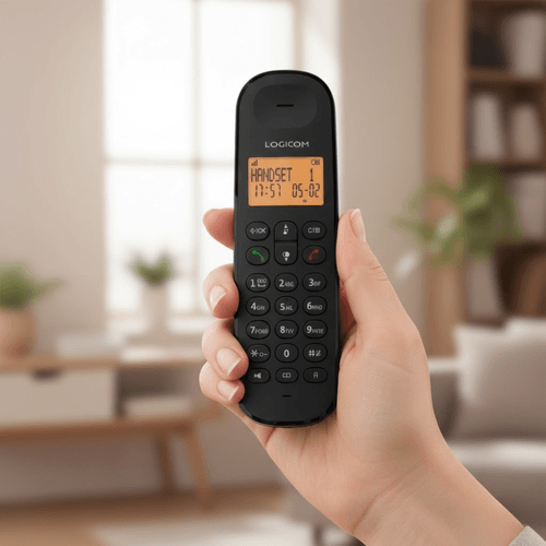 Iloa 250 – Téléphone Sans Fil Dect Duo Noir avec Mains Libres