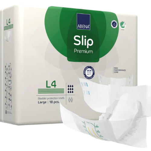 Couches Slip Premium L4 (Pack de 4 × 18 Unités)