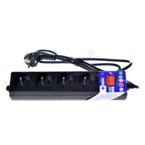 Rallonge Électrique  4 Prises – 1,5 m – Noir