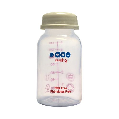 ACE BABY Standard Neck Milk Storage Bottles 8 Set (4oz/140ml) Feeding Milk Bottle BPA Free Botol Penyimpanan Susu