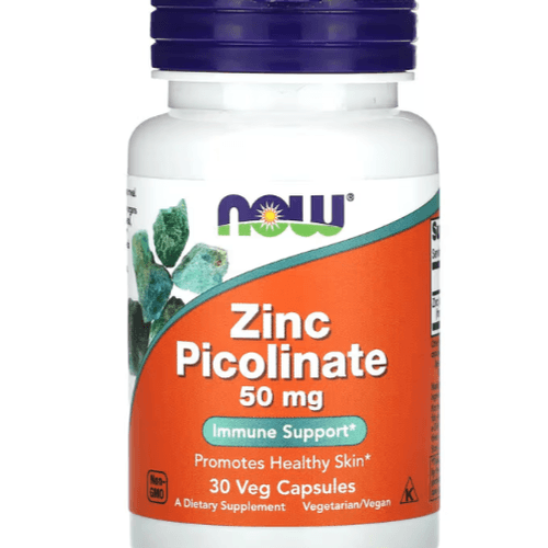 Zinc Picolinate, 50 mg - Favorise le Fonctionnement des Enzymes -  30 CapsVég