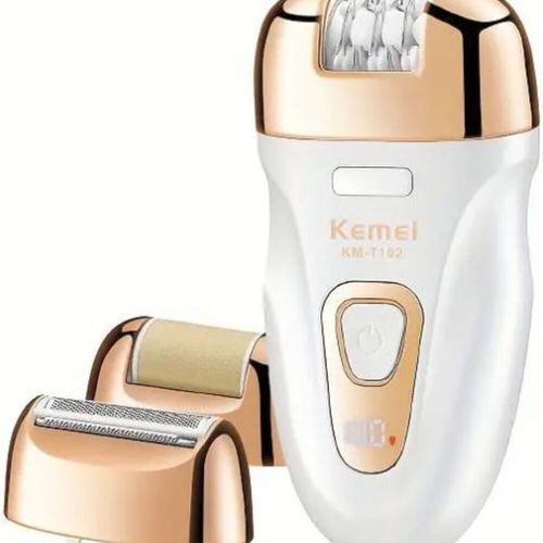 Épilateur & Rasoir Électrique 3 en 1 Sans Fil pour Femme KM-7102 